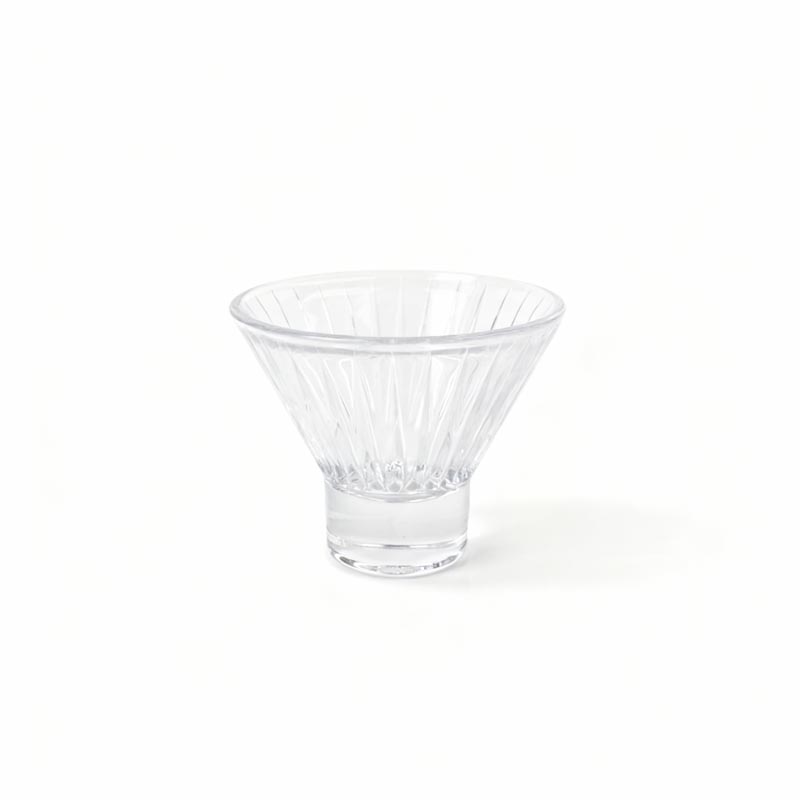 كأس زجاجي لتقديم الآيس كريم والحلويات – تصميم دائري أنيق بقطر 10 سم وارتفاع 8.5 سم