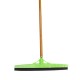 ممسحة ومكنسة متعددة الاستخدام 2 في 1 | عرض الممسحة 43 سم – عصا خشب بطول 120 سم – متوفرة باللونين الاخضر والاحمر