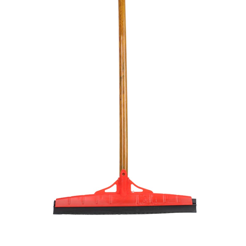 ممسحة ومكنسة متعددة الاستخدام 2 في 1 | عرض الممسحة 33 سم – عصا خشب بطول 120 سم – متوفرة باللونين الاحمر والازرق