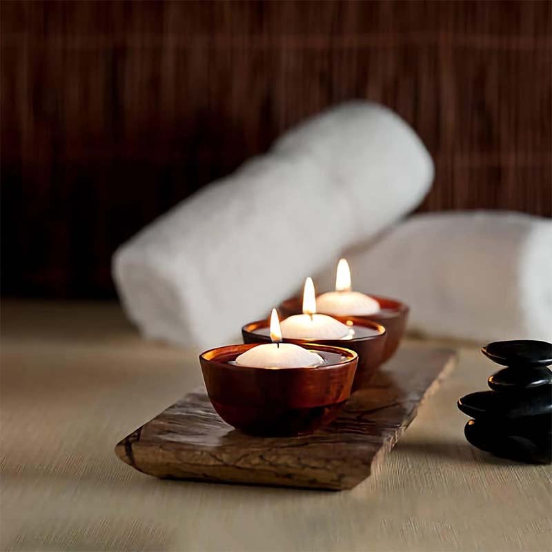 شموع عائمة للماء بعدد 6 شمعات بقطر 4.5 سم – مثالية للمسابح، غرف المساج، أو داخل الأكواب لتزيين الأجواء