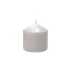 شمعة ديكور بيضاء بطول 7.5 سم وقطر 7.5 سم، مناسبة لتزيين الطاولات والمناسبات وإضافة أجواء دافئة للمكان