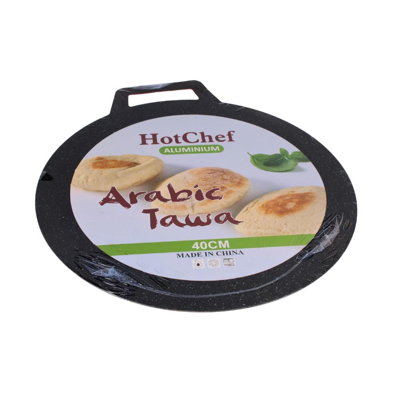 صاج تيفال المنيوم عالي الجودة بقطر 40 سم من HotChef – سطح غير لاصق وسهل التنظيف، مناسب لغسالة الصحون