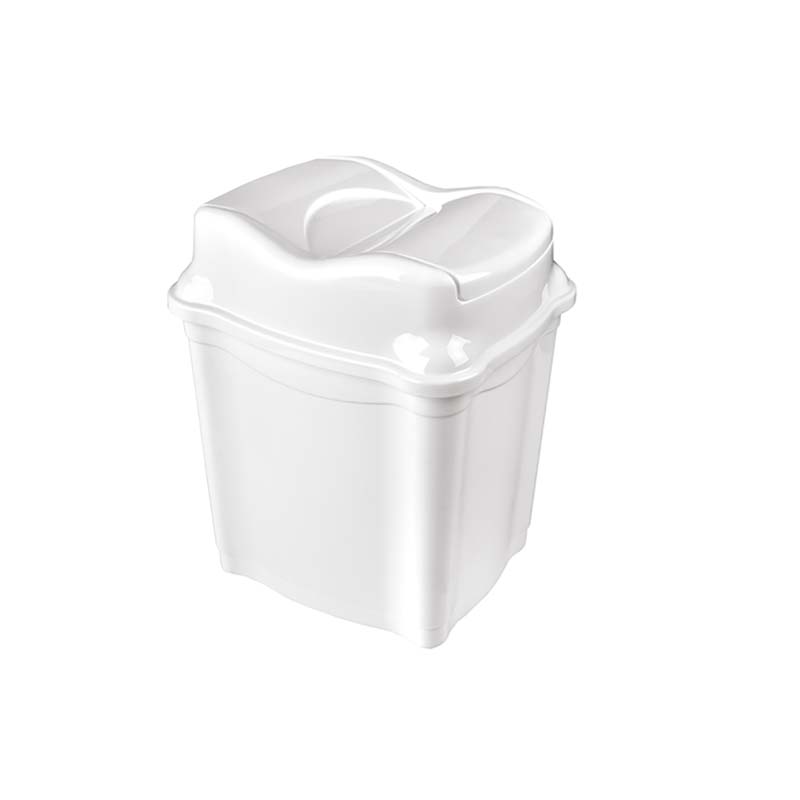 سلة نفايات بلاستيك Hobby Life بتصميم Whirlpool – سعة 5 لتر – مقاس 16.2×21.4×25.5 سم