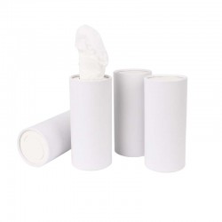 حزمة مناديل اسطوانية – 4 عبوات لون أبيض