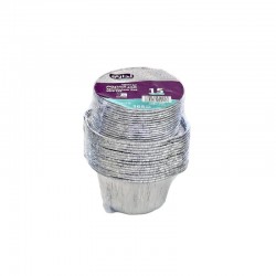 حزمة قدر المنيوم مع الغطاء 15 قدر حجم 165 مل