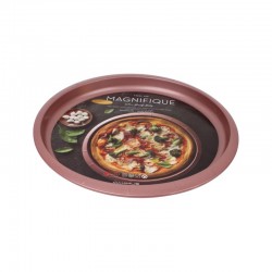 صينية بيتزا وردي مدور 35×33.3×2.8 سم