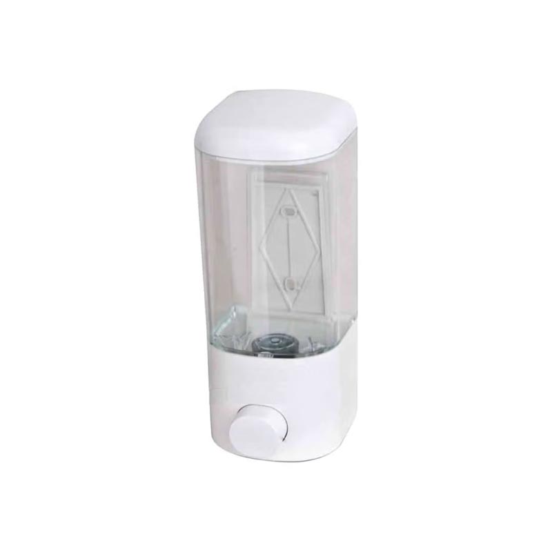 موزع صابون جداري بلاستيك بغطاء شفاف