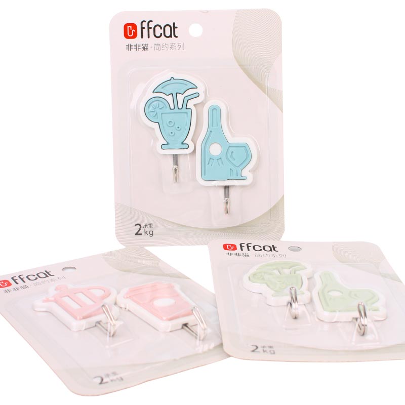 علاقات لاصقة بلاستيك للتعليق – عبوة 2 حبة | تتوفر بعدة اشكال مع اختيار الشكل عند الشراء