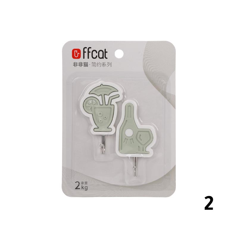 علاقات لاصقة بلاستيك للتعليق – عبوة 2 حبة | تتوفر بعدة اشكال مع اختيار الشكل عند الشراء