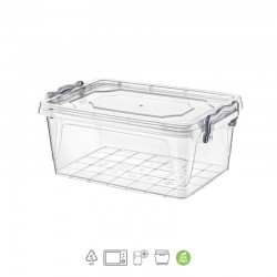 حافظة طعام بلاستيك 8 لتر بغطاء محكم