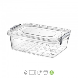 حافظة طعام بلاستيك 10 لتر بغطاء محكم