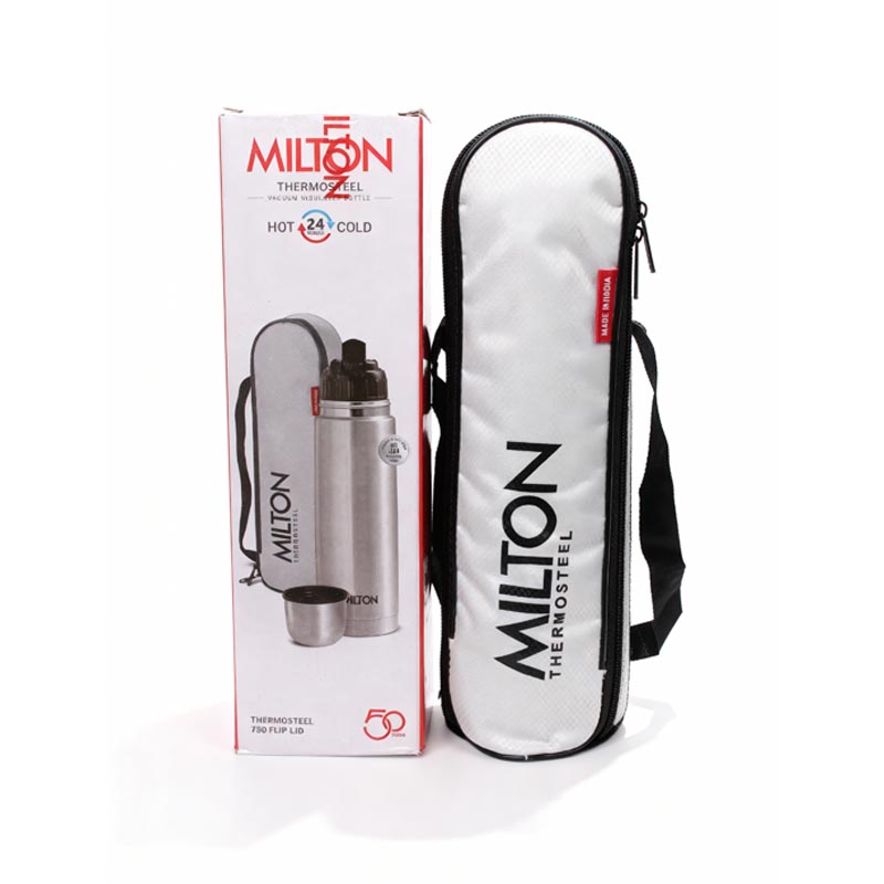 ترمس استيل 750 مل للحار والبارد مع شنطة