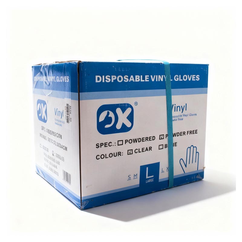 اوكي - كرتون قفازات شفافة مقاس  L - كرتون  شد 10 عبوة