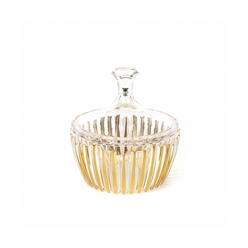 وعاء تقديم اكريليك مع غطاء 16 سم