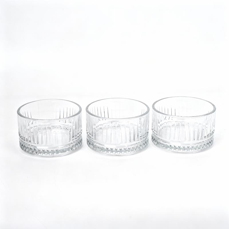 زبدية تقديم زجاج – طقم 3 حبة