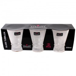 اكواب زجاج 225 مل – طقم 3 حبات