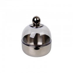 وعاء تقديم استيل بغطاء اكريلك