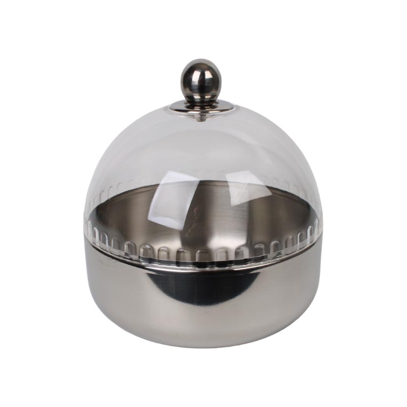 وعاء تقديم استيل بغطاء اكريلك – مقاس كبير