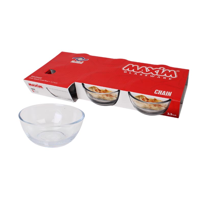 زبدية زجاج صغيرة 8.5 سم – طقم 6 حبات