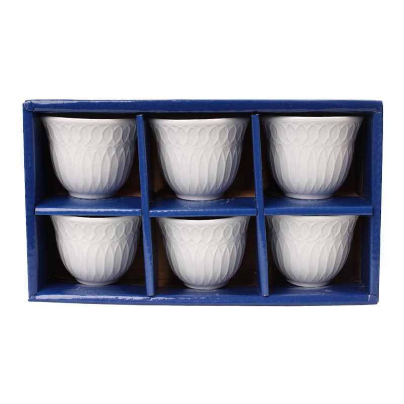 فناجيل قهوة سعودية بورسلان – طقم 6 حبات