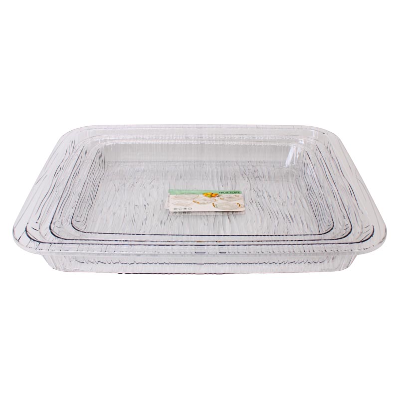 طقم صواني تقديم اكريليك 3 حبات