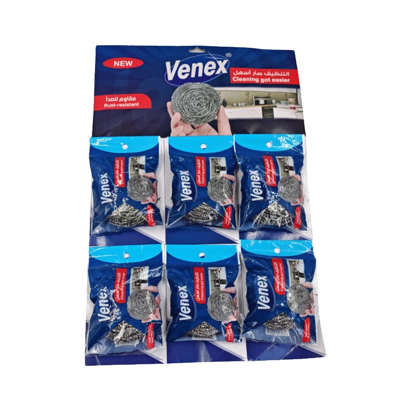 فينكس سلك جلي ستانلس ستيل 6 حبات