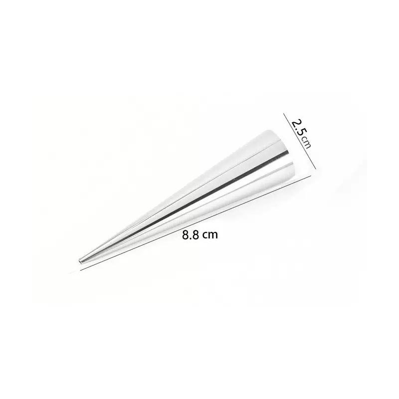 اقماع مخروطية للمعجنات ستانلس ستيل – 10 حبات