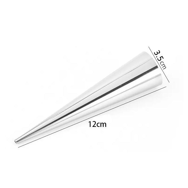 اقماع مخروطية للمعجنات ستانلس ستيل – 8 حبات