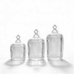 طقم علب زجاج 3 حبات