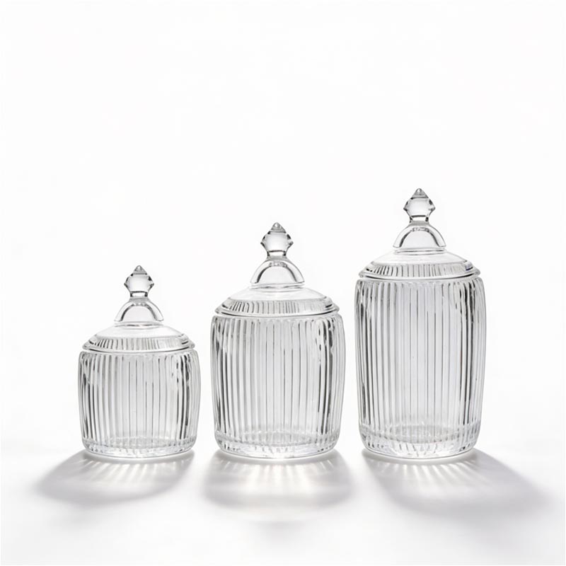 طقم علب زجاج 3 حبات