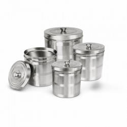 طقم علب استيل 4 حبات