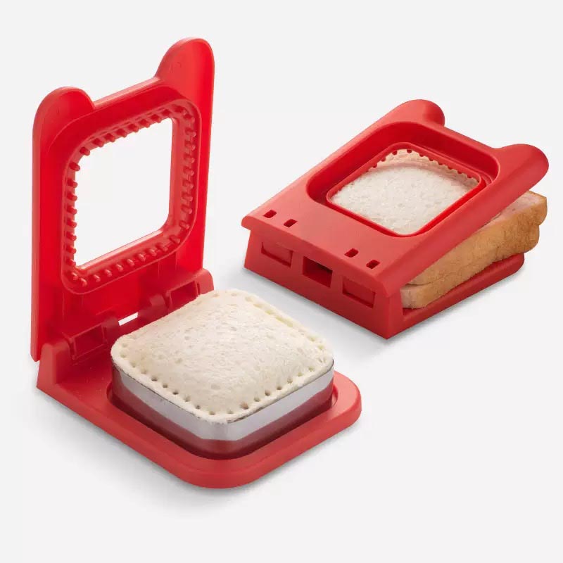 قطاعة توست يدوية مربع مع قالب استيل