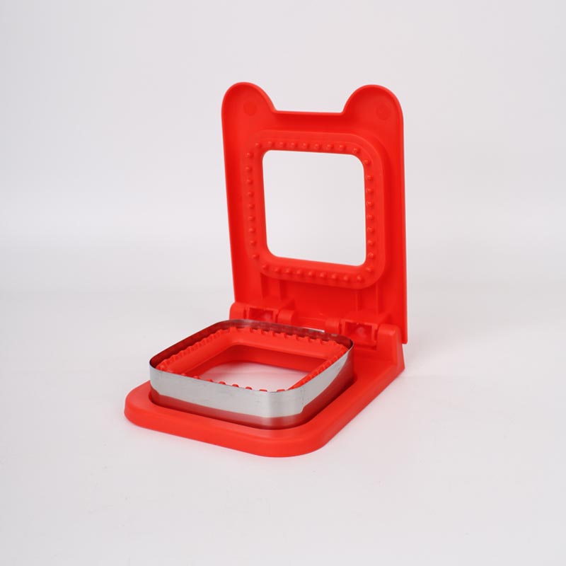 قطاعة توست يدوية مربع مع قالب استيل