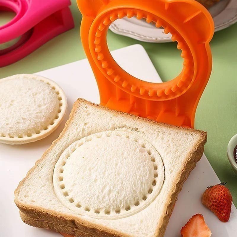 قطاعة توست يدوية دائري مع قالب استيل