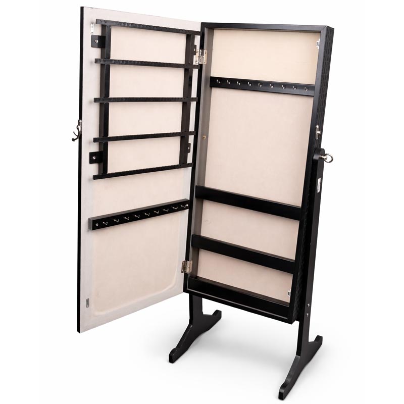 خزانة تنظيم مجوهرات مع مرايا