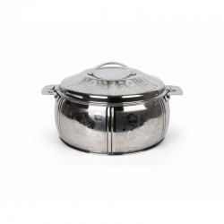 حافظة طعام استانلس استيل منقوشة 25 سم