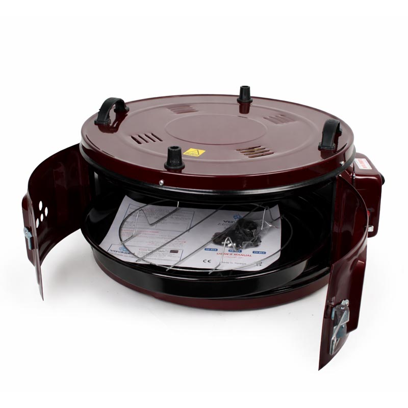 VOYAGER فرن كهربائي دائري 2 دور سعة 37 لتر – قدرة 1400 واط مع صينية غير قابلة للالتصاق وضمان سنتين