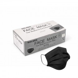 كمامة وجه اسود ثلاث طبقات – عبوة 50 حبة