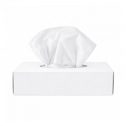 فاين مناديل فندقية ابيض سادة 100 منديل مزدوج – حزمة 6 حبات