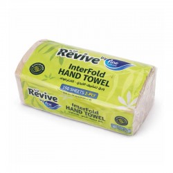 فاين-  ورق تنشيف الايدي انترفولد طبقتين 150 قطعة - Revive by Fine