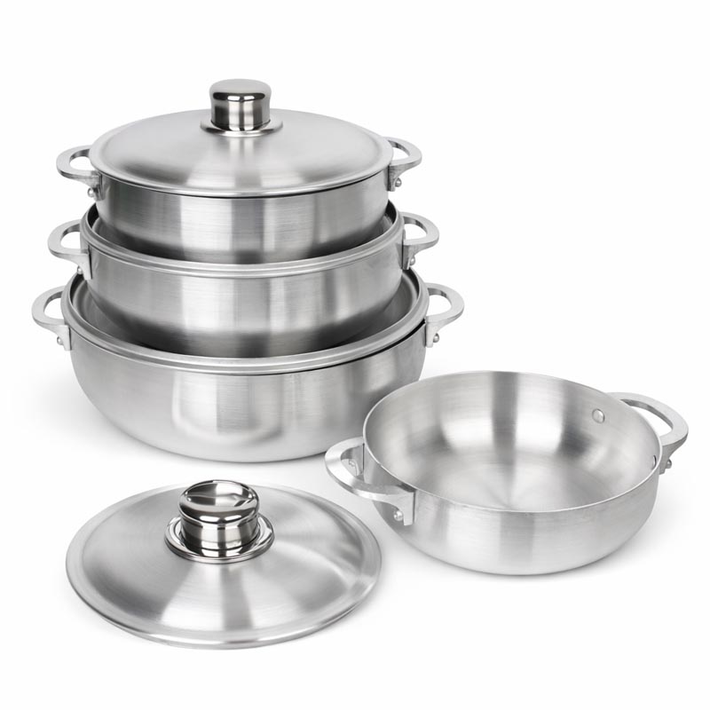 طقم قدور المنيوم 4 مقاسات – 20 / 24 / 26 / 30 سم