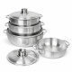 طقم قدور المنيوم 4 مقاسات – 20 / 24 / 26 / 30 سم