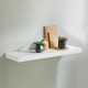 رف حائط لون ابيض | طول 70 سم – عمق 23.5 سم – سمك 3.8 سم