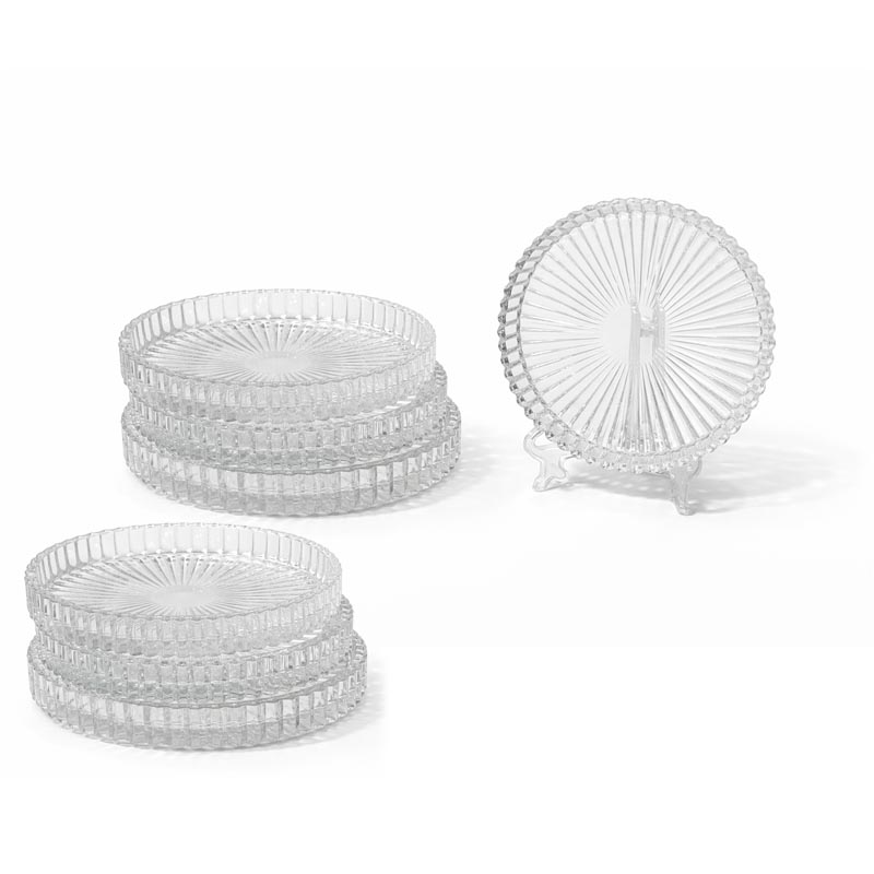 صحن تقديم زجاج للضيافة والتقديم | مقاس 9 سم – عبوة 7 حبات صحن تقديم زجاج للضيافة والتقديم | مقاس 9 سم – عبوة 7 حبات