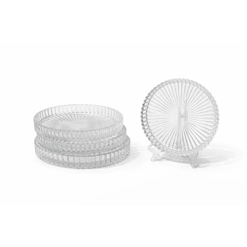 صحن تقديم زجاج للضيافة والتقديم | مقاس 9 سم – عبوة 7 حبات صحن تقديم زجاج للضيافة والتقديم | مقاس 9 سم – عبوة 7 حبات