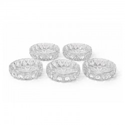 Glass Serving Plate 8 cm – Set of 5