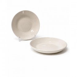 صحن سيراميك ابيض 9 انش – طقم 2 حبة