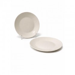 صحن سيراميك ابيض 8 انش – طقم 2 حبة