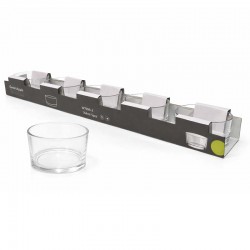 زبدية زجاج طقم 5 حبة 185 مل