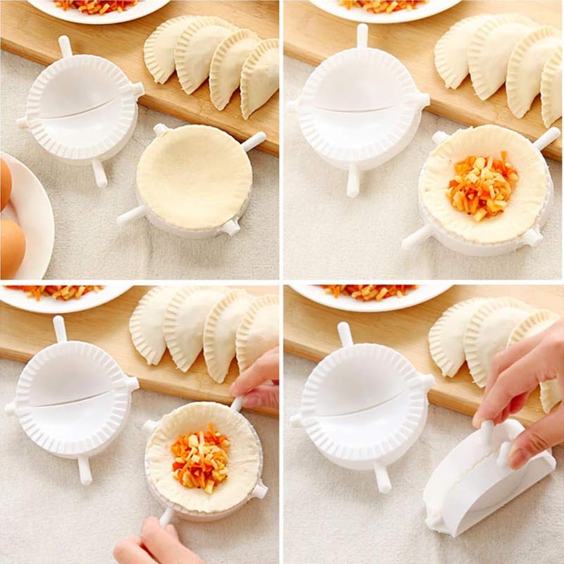 طقم قطاعة عجين يدوية متعددة المقاسات مكون من 3 حبات لتشكيل العجين